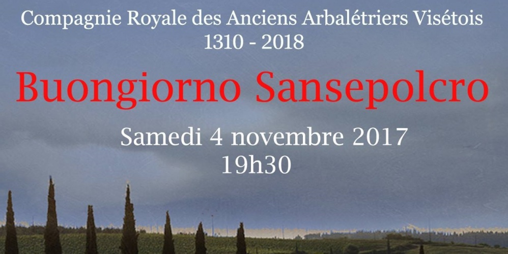 Buongiorno Sansepolcro – Samedi 4 novembre 2017 à 19h30 🗓 🗺