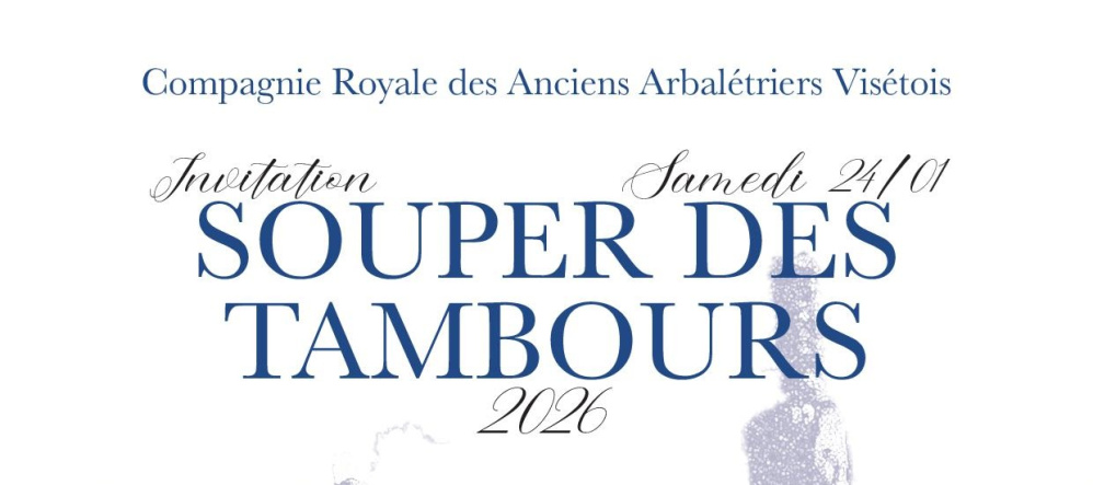Souper des Tambours 2025 – 24 janvier 2026 à 19h00 🗓 🗺
