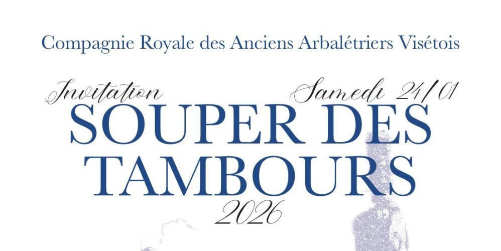 Souper des Tambours 2025 – 24 janvier 2026 à 19h00 🗓 🗺
